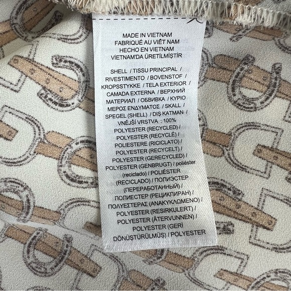 Ralph Lauren A-Line Midi Dress Equestrian Print Belted 16 | Office Career - Picture 11 of 11